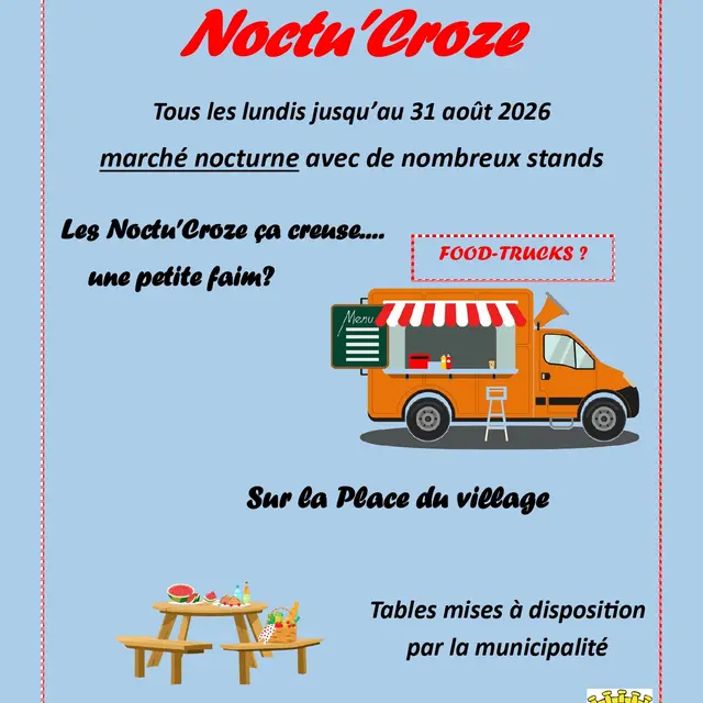 Marché nocturne de Villecroze