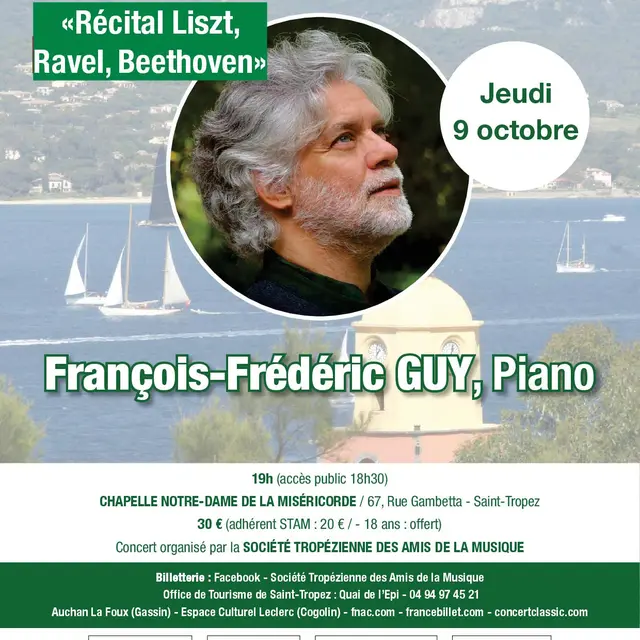 Concert - François-Frédéric GUY : Hommage à Maurice RAVEL_Saint-Tropez