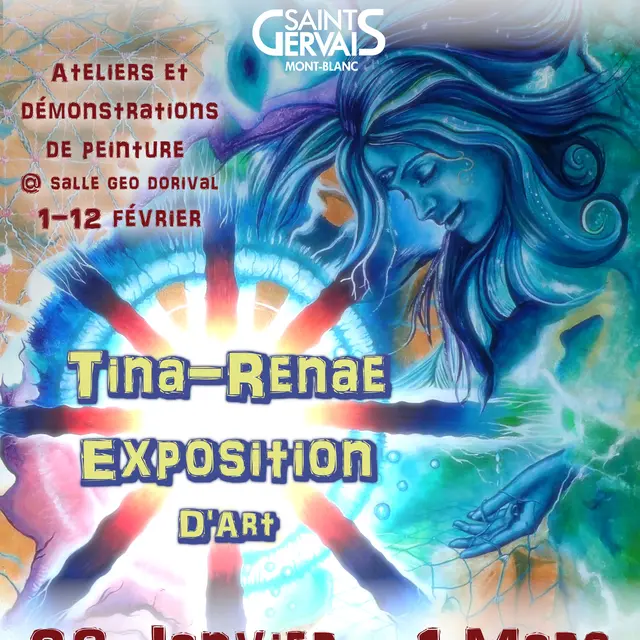 Exposition des peintures de Tina-Renae_Saint-Gervais-les-Bains