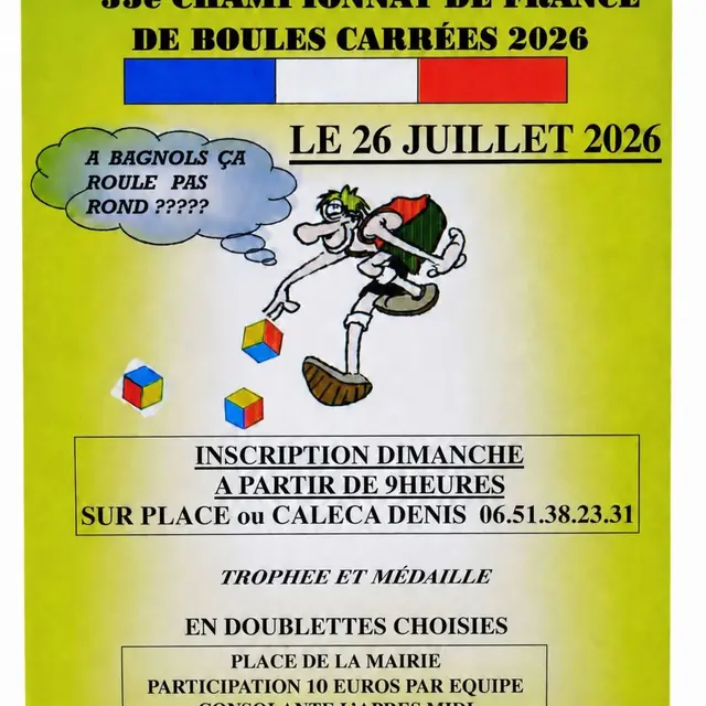 Championnat de France de Boules Carrées_Bagnols-en-Forêt