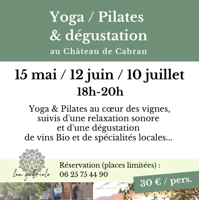 Yoga/Pilates Apéro dans les vignes de Cabran_Puget-sur-Argens