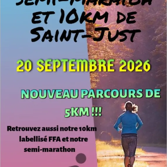Visuel_14ème semi-marathon et 10 km de Saint-Just_Saint-Just