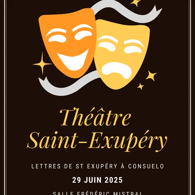 Affiche théâtre St Exupéry