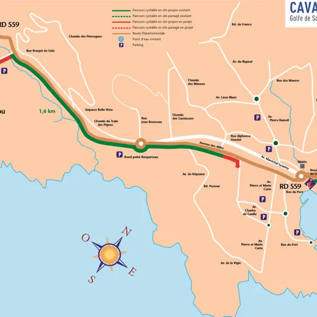 Plan vélo Cavalaire - partie 1