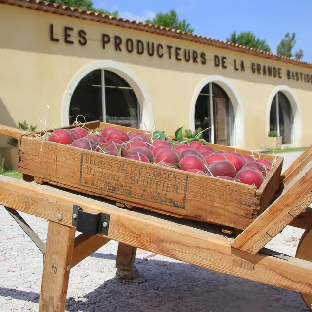 Cagette de pêches Grande bastide