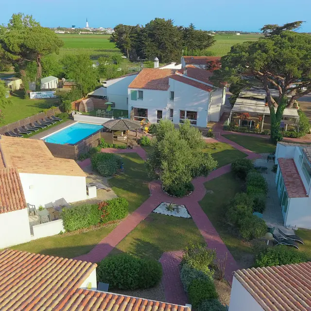 Vue aérienne de L'hôtel