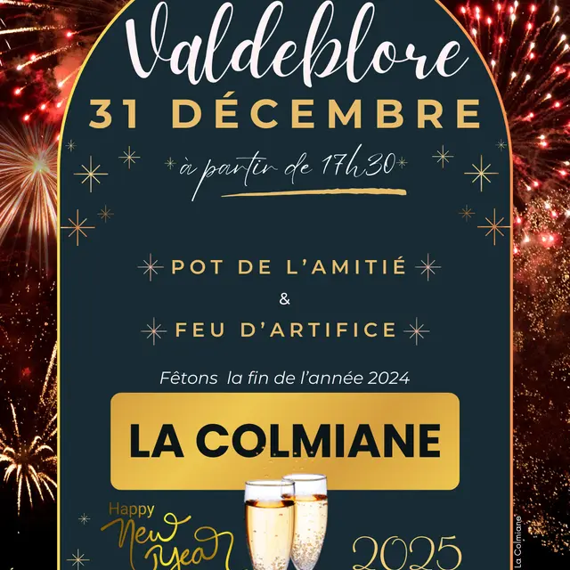 Feu d'artifice et Verre de l'amitié_La Colmiane