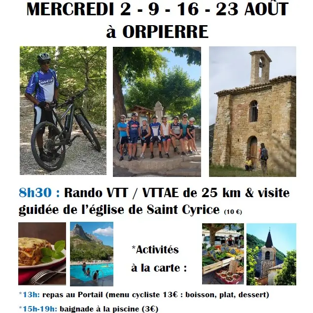 Journée VTT all inclusive à Orpierre