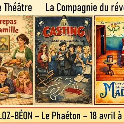 Soirée théâtre Madame avec 2 premières parties_Culoz-Béon