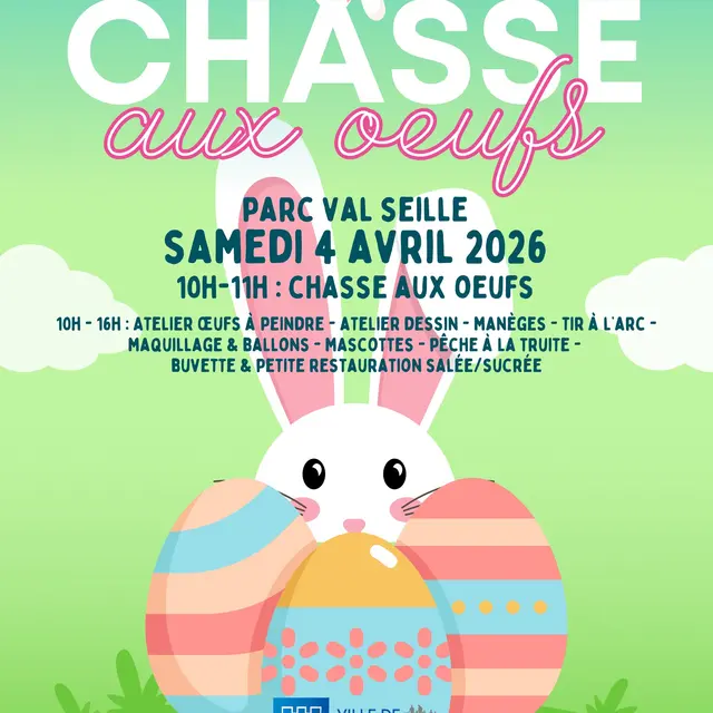 Chasse aux œufs au Parc Val Seille_Courthézon