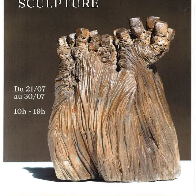 Exposition des sculptures de Corinne Vignet_Crillon-le-Brave
