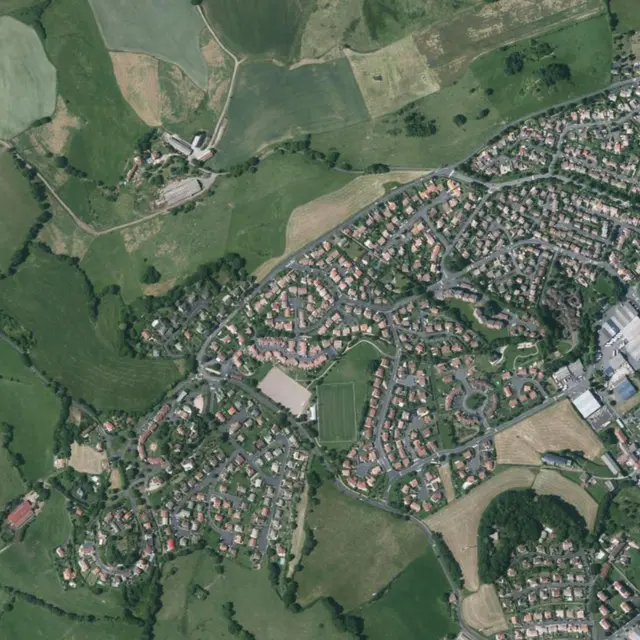 Vue aérienne de Belbex