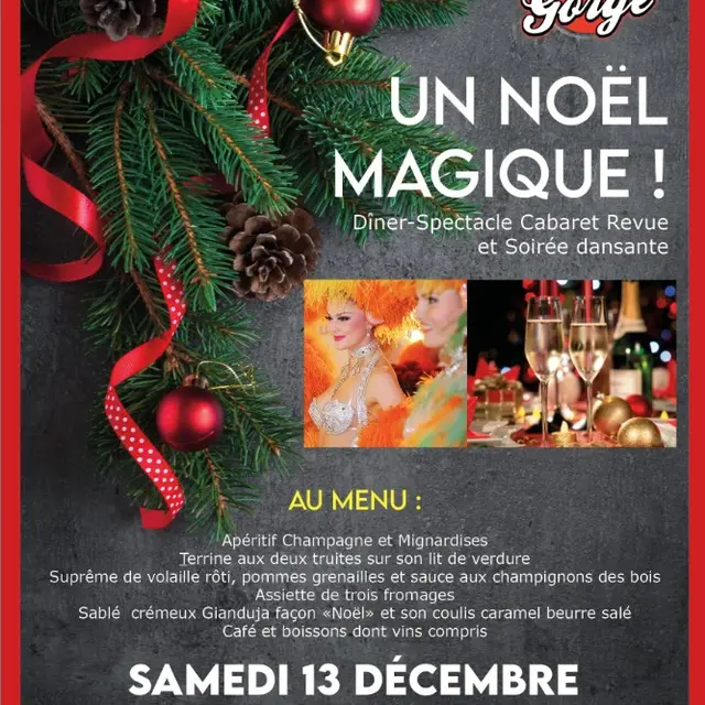 Un « Noël Magique » : Dîner-Spectacle « Cabaret »_Avignon