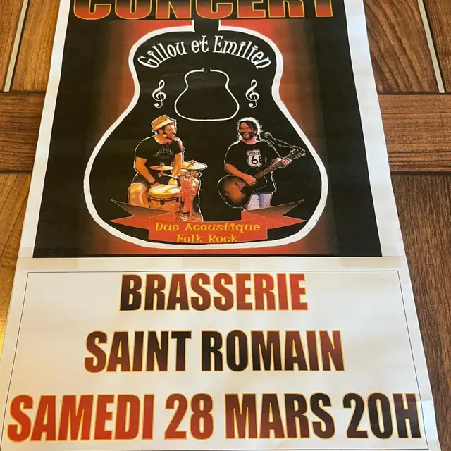 Concert de Gillou & Emilien à la Brasserie Saint Romain_Saint-Romain-en-Viennois