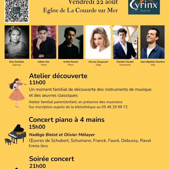Festival Syrinx -Atelier & concert_La Couarde-sur-Mer
