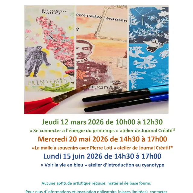 Atelier de Journal Créatif (adulte) par la Bibliothèque_La Flotte