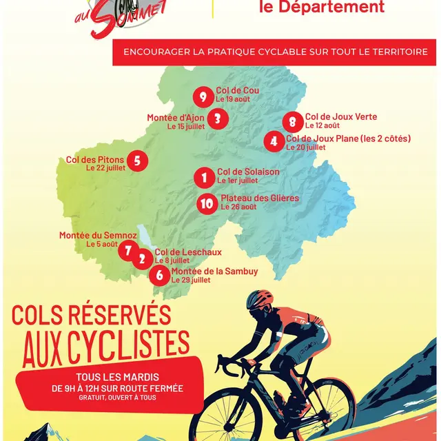 Col des Pitons réservé aux cyclistes - Haute-Savoie au sommet_Cruseilles