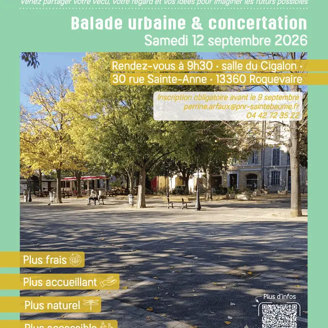 Balade urbaine & concertation : Réinventons ensemble Le cours Négrel Féraud_Roquevaire