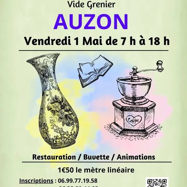 vide grenier Auzon