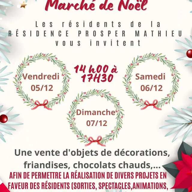 Marché de Noël à la Résidence Prosper Mathieu_Châteauneuf-du-Pape
