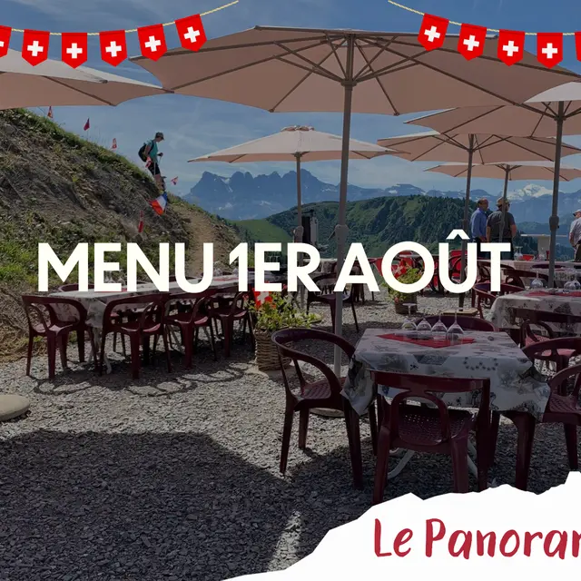 Menu du 1er août au Panoramique_Torgon