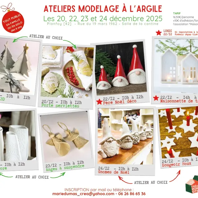 Stages créatifs de Noël_Planfoy