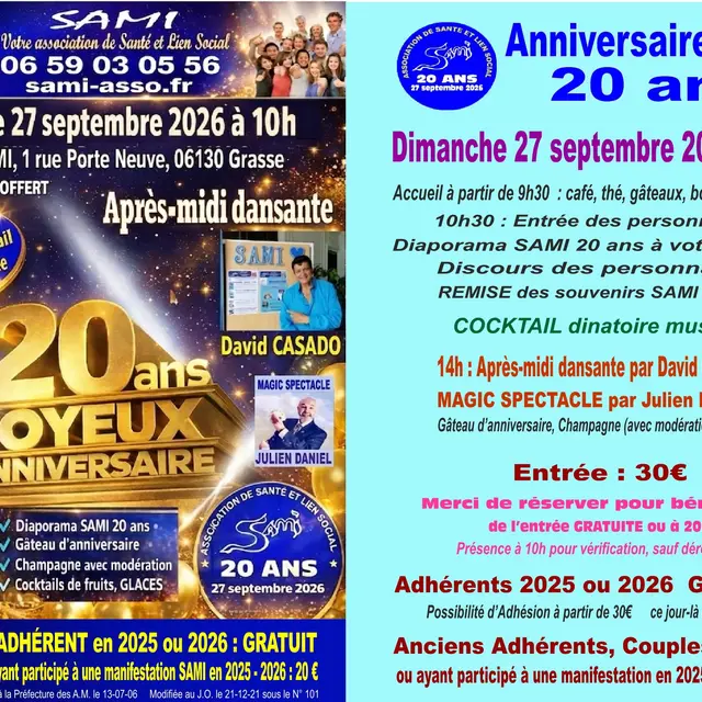 20 ans SAMI