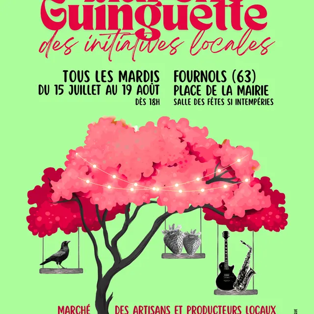 Affiche Marché Guinguette des Initiatives Locales