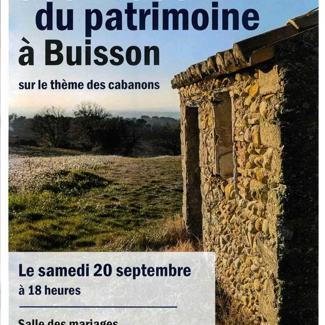 Journée du patrimoine à Buisson_Buisson