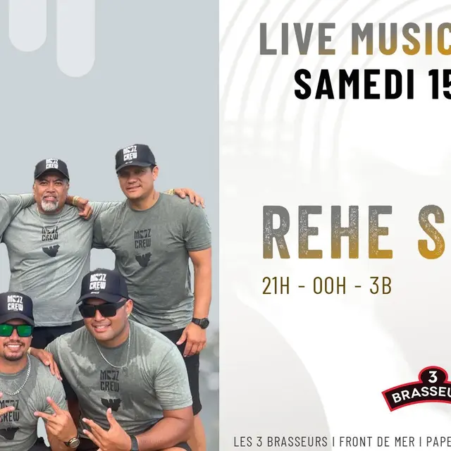 Rehe Sound en concert aux 3 Brasseurs Tahiti_Papeete