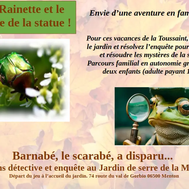 Miss Rainette et le mystère de la statue ! Aventure en famille_Menton