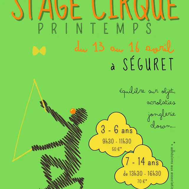 Stage de cirque du printemps pour les jeunes_Séguret