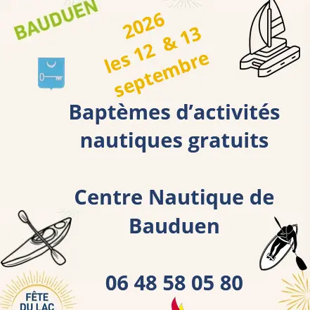 Fête du lac de Sainte Croix - Baptêmes au Centre Nautique de Bauduen_Bauduen