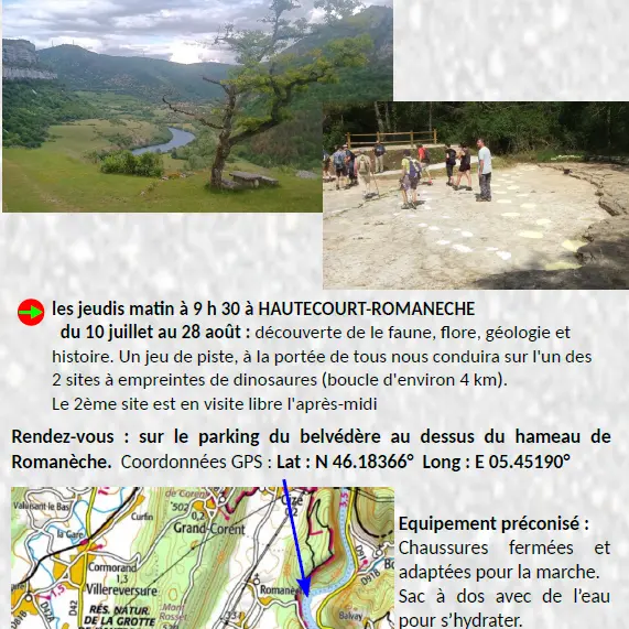 Empreintes de dinosaures