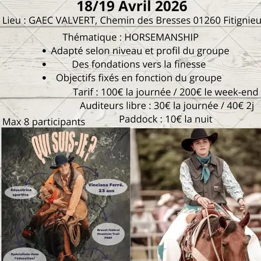 Stage de horsemanship avec Vinciana Ferre_Valromey-sur-Séran