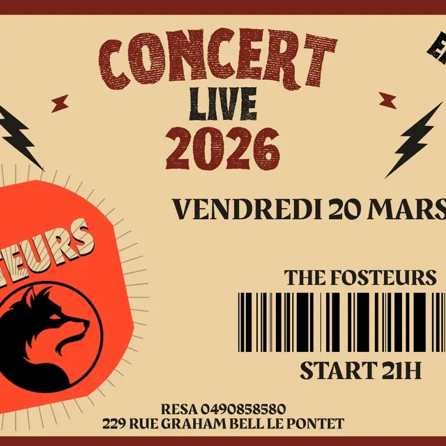 Concert Live The Fosteurs_Le Pontet