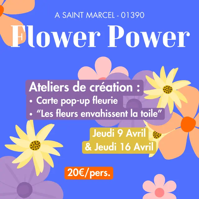 Atelier Flower Power Avril 2026
