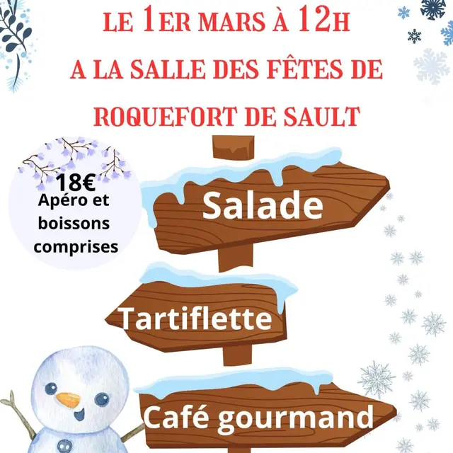 Le repas du Ranch du Madres_Roquefort-de-Sault