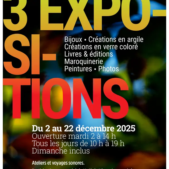 Exposition de bijoux, livres & éditions, maroquineries et  ateliers sonores, photos_Mirepoix