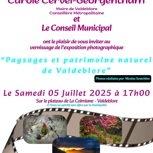 Vernissage Paysages et patrimoine naturel de Valdeblore_La Colmiane