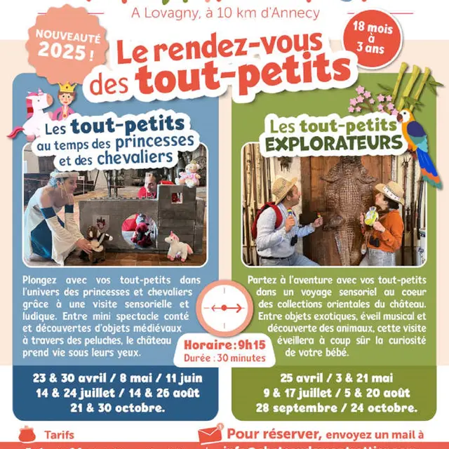 Le rendez-vous des tout-petits : Au temps des princesses et des chevaliers_Lovagny