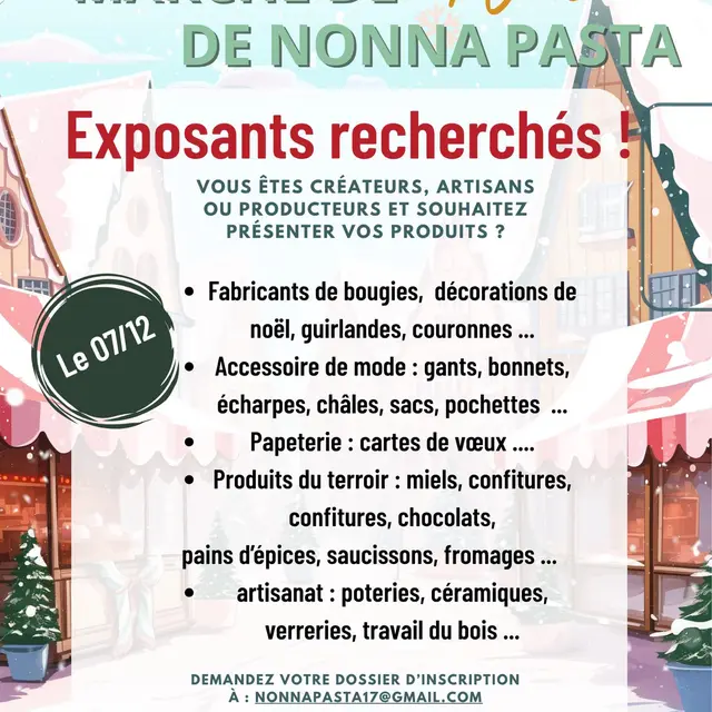 Marché de Noël - Nonna Pasta_Saujon