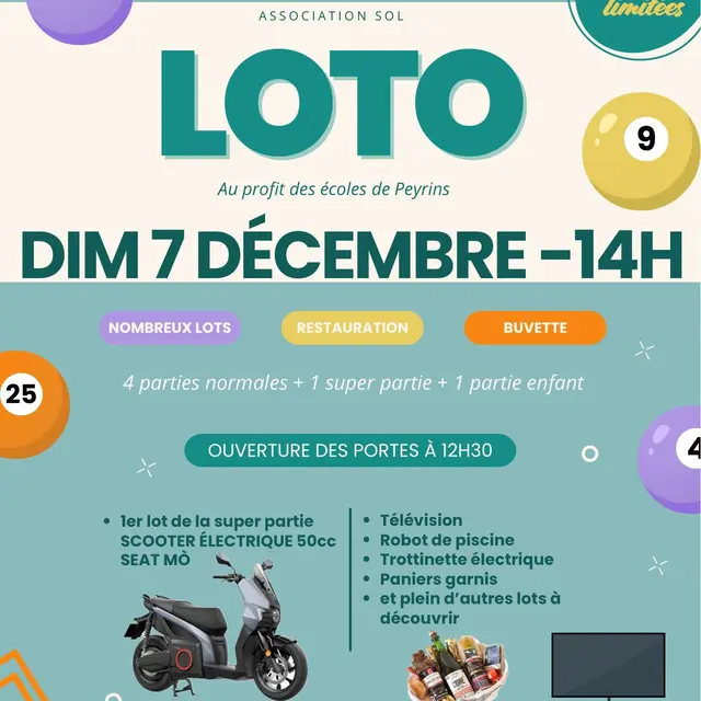 Super loto des Ecoles de Peyrins_Peyrins