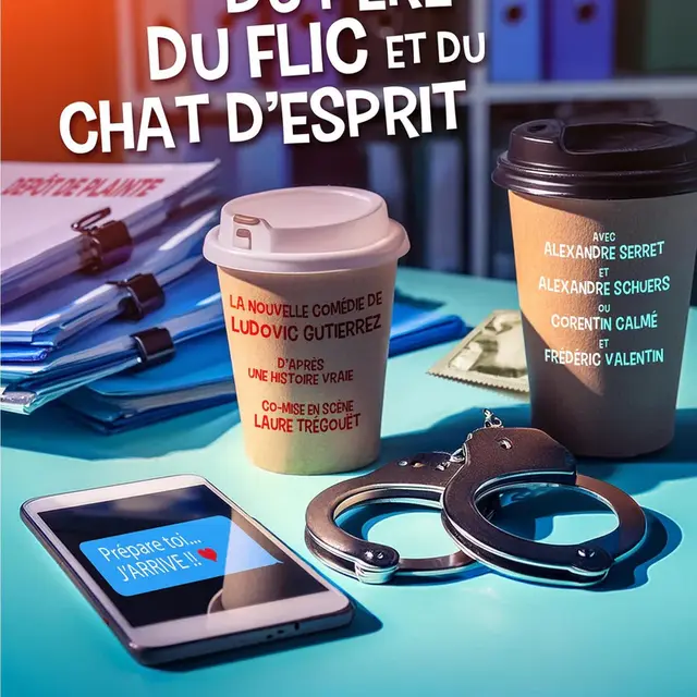 Spectacle de théâtre Au nom du père, du flic et du chat d'esprit_Vichy