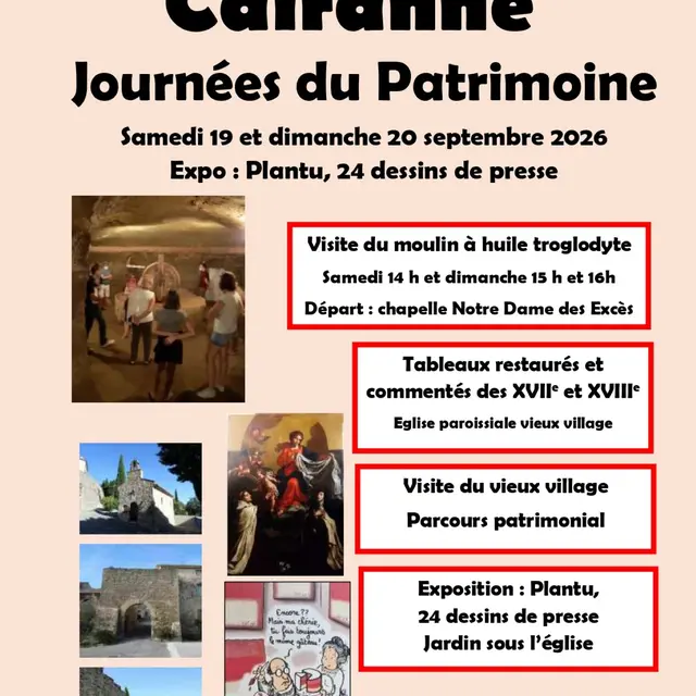 Les Journées Européennes du Patrimoine à Cairanne_Cairanne