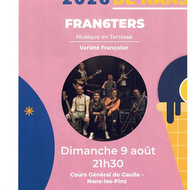 Concert : Fran6ters - variété française | Les Estivales de Nans_Nans-les-Pins