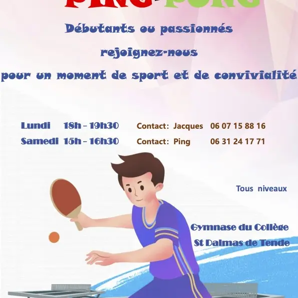 Ping-pong, foyer rural Tende