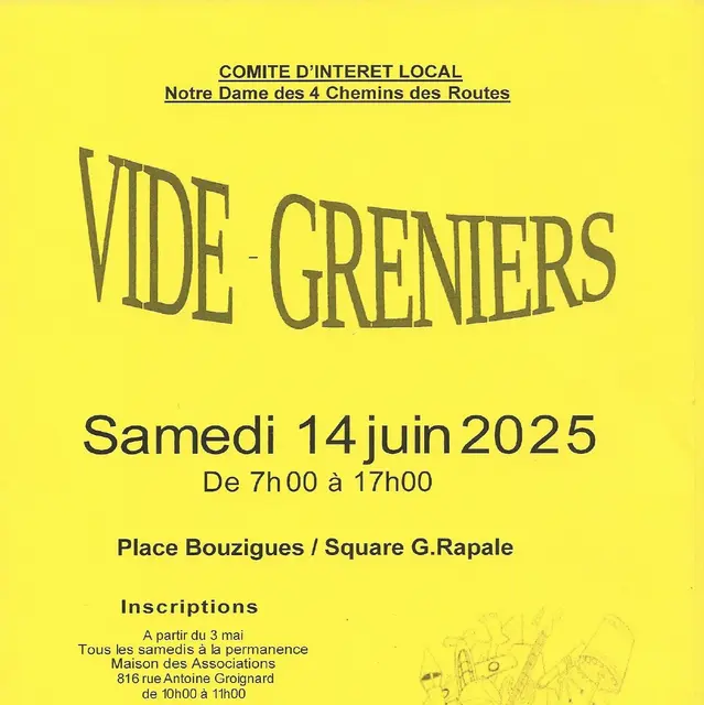 Vide-greniers CIL Notre Dame des 4 Chemins des Routes_Toulon