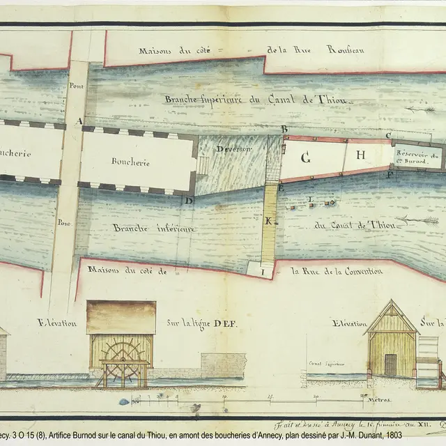 •	Plan des vieilles boucheries du pont