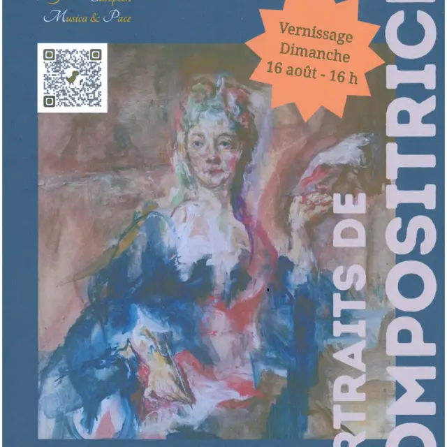 Exposition de peinture : Portraits de compositrices_Breil-sur-Roya